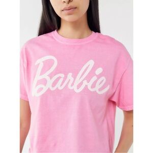 Barbie Logo Pink Crop Top